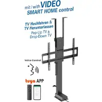 My Wall TV-liftbeugel | tot 65 inch | gemotoriseerd | app, stem en afstandsbediening