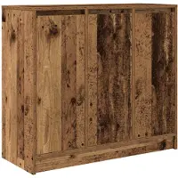 vidaXL Dressoir 85x34x76 cm spaanplaat oud hout