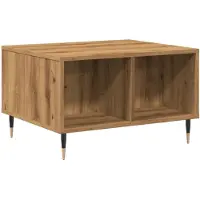 vidaXL Salontafel 60x50x36,5 cm bewerkt hout artisanaal eikenkleur