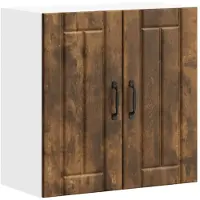 vidaXL Keukenbovenkast Lucca bewerkt hout gerookt eikenkleurig