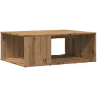 vidaXL Salontafel 90x67x33 cm bewerkt hout artisanaal eikenkleurig