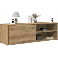 vidaXL Tv-meubel 120x34x37 cm bewerkt hout artisanaal eikenkleur