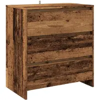 vidaXL Dressoir 70x41x75 cm bewerkt hout oud houtkleurig