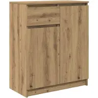 vidaXL Dressoir lade 71x35x84 cm spaanplaat artisanaal eikenkleurig