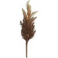 Ptmd Decoratietak Astilbe Led 90 Cm Hout/veren Bruin