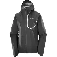 Salomon - Trail / Running dameskleding - Bonatti Pro Jkt W Deep Black voor Dames - Maat M - Zwart