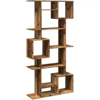 vidaXL Boekenkast 92x29x188 cm bewerkt hout oud houtkleurig