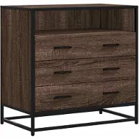 vidaXL Ladekast 70x41x70 cm bewerkt hout bruin eikenkleur