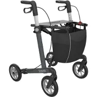 Rehasense Server Lichtgewicht Rollator M - Opvouwbaar - 7 kg - Antraciet