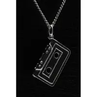 MOOYE ® - Collectie Zilveren Cassettebandje ketting hanger