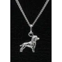 MOOYE ® - Collectie Zilveren Poedel huishond model ketting hanger - klein