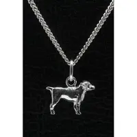 MOOYE ® - Collectie Zilveren Entlebucher sennenhond ketting hanger - klein