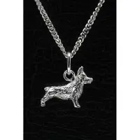 MOOYE ® - Collectie Zilveren Welsh corgi pembroke ketting hanger - klein