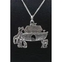 MOOYE ® - Collectie Zilveren Ark van Noach XL ketting hanger