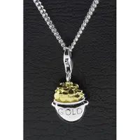 MOOYE ® - Collectie Zilveren Pot met goudkleurig hanger n bedel