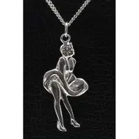 MOOYE ® - Collectie Zilveren Marilyn Monroe ketting hanger