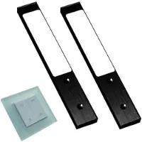 Doeco Rettangolo Emotion LED set van 2 spots met emotion kleur / dim wandschakelaar 12V zwart