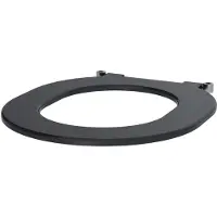 Delabie toiletbril S21/700, zwart, polyethyleen, zonder deksel