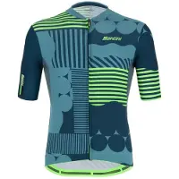 Santini Delta Optic Korte Mouw Wielertrui