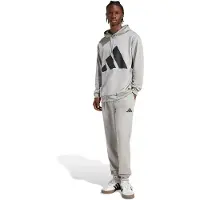 Adidas Trainingspak 'BIG LOGO HOODED' grijs / zwart