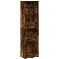 vidaXL Boekenkast 40x24x176 cm bewerkt hout gerookt eikenkleurig