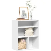 vidaXL Boekenkast 60x30x71,5 cm bewerkt hout wit