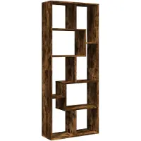 vidaXL Kamerscherm / boekenkast 67x25x161,5 cm hout gerookt eiken