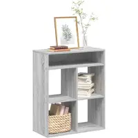 vidaXL Boekenkast 66x31x80 cm bewerkt hout grijs sonoma eikenkleurig