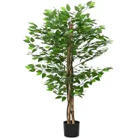 vidaXL Kunst Ficus plant 788 bladeren 120 cm groen