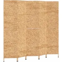vidaXL Kamerscherm met 5 panelen 205x180 cm waterhyacint