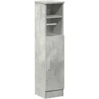 vidaXL Badkamerkast met rolhouder 20,5x22x90 cm betongrijs