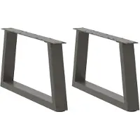 vidaXL Salontafelpoten 2 st V-vormig 70x(30-31,3) cm staal antraciet
