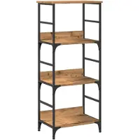 vidaXL Boekenkast 50x33x117,5 cm bewerkt hout artisanaal eikenkleur