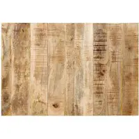 vidaXL Hoofdbord 120 cm massief ruw mangohout