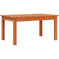 vidaXL Salontafel 80x50x40 cm massief grenenhout wasbruin
