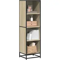 vidaXL Boekenkast 40x35x139 cm bewerkt hout sonoma eikenkleurig