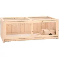 vidaXL Hamsterkooi 104x52x38 cm massief vurenhout