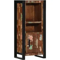 vidaXL Badkamerkast 40x30x90 cm massief recycled hout