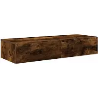 vidaXL Wandschap met lades 100x36x19cm bewerkt hout gerookt eikenkleur