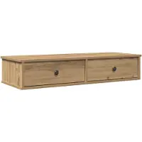 vidaXL Wandschap met lades 100x37,5x19cm bewerkt hout artisanaal eiken