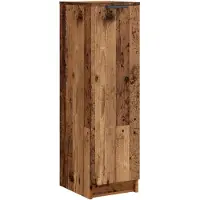 vidaXL Schoenenkast 29,5x35x100,5 cm bewerkt hout oud houtkleurig