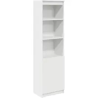 vidaXL - Highboard - 50x35x180 - cm - spaanplaat - wit