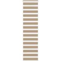 vidaXL Zebra Blind 55x230 cm stofbreedte 50,9 cm polyester zandbruin