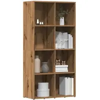 vidaXL Boekenkast 66x30x130 cm bewerkt hout artisanaal eikenkleur