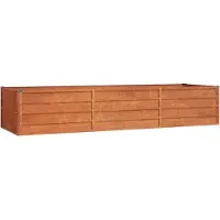 vidaXL Plantenbak verhoogd 240x80x45 cm cortenstaal roestig