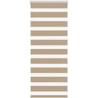 vidaXL Zebra Blind 55x100 cm stofbreedte 50,9 cm polyester zandbruin