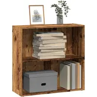 vidaXL Boekenkast 80x30x77 cm bewerkt hout oud houtkleurig
