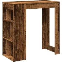 vidaXL Bartafel met rekken 102x50x103,5 cm bewerkt hout oud houtkleur