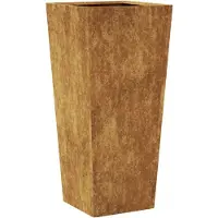 vidaXL Plantenbak 35x35x75 cm weervast staal