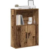 vidaXL Boekenkast 60x24x85 cm bewerkt hout oud houtkleurig